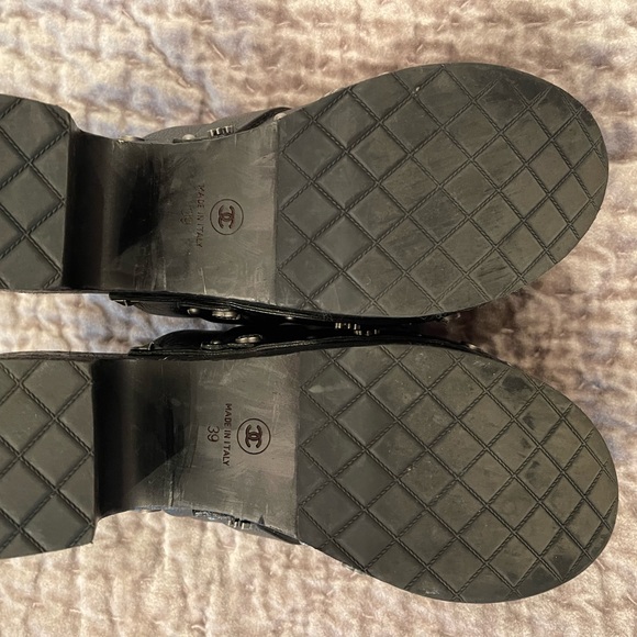 COPY - Chanel black clogs in excellent condition size 39 EU - Picture 5 of 8